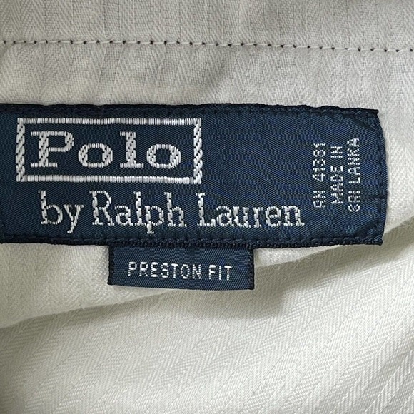 Vintage Polo Ralph Lauren Corduroy Pants Men’s 35 x 32 Preston Fit Stretch Brown - Picture 8 of 10